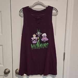 Torrid Disney Dark Purple Villains Tank Top